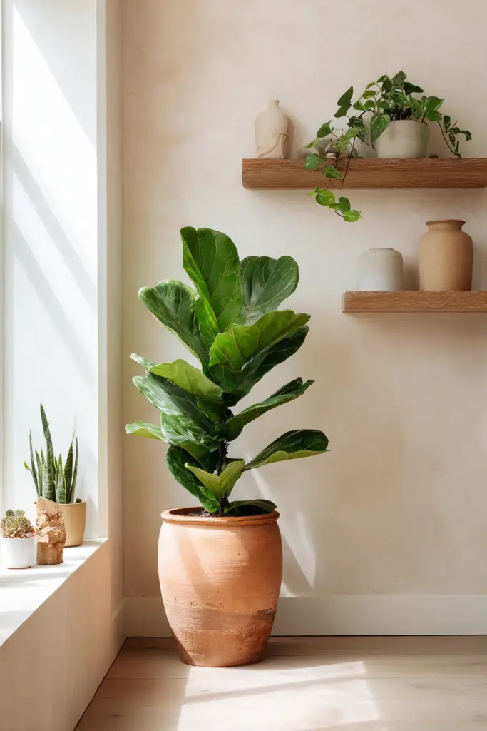Curated Plants in Ceramic Planters