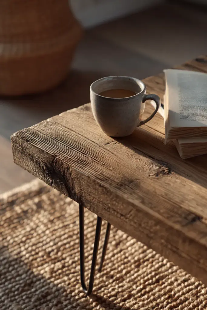 DIY Pallet Coffee Table Close-Up