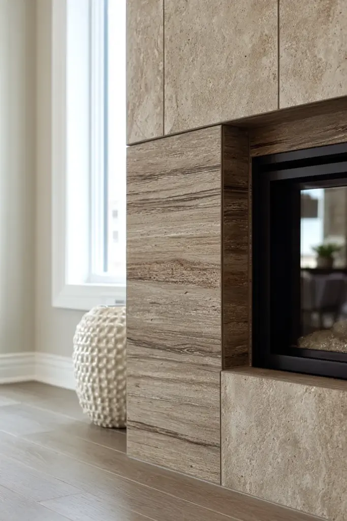 DIY Peel-and-Stick Stone Veneer Installation