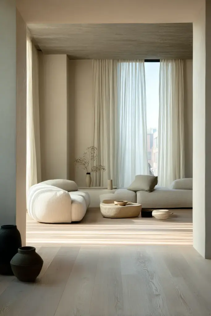 Finished Japandi Living Room Floor – Final Result