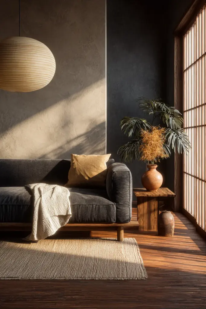 Honey Bamboo Flooring Living Room