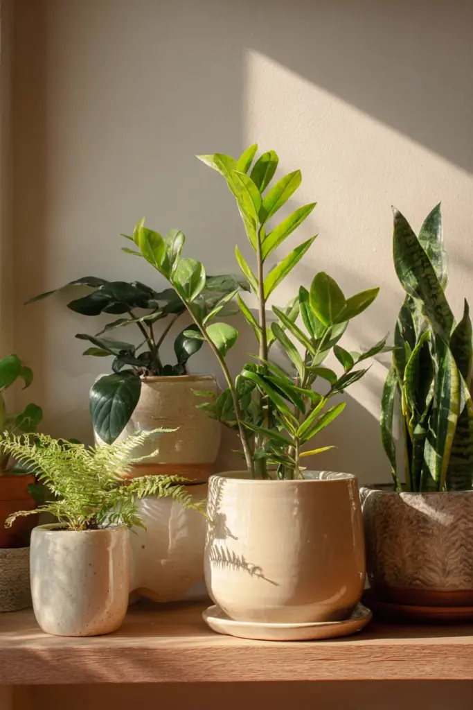 Indoor Plants in Ceramic Pots