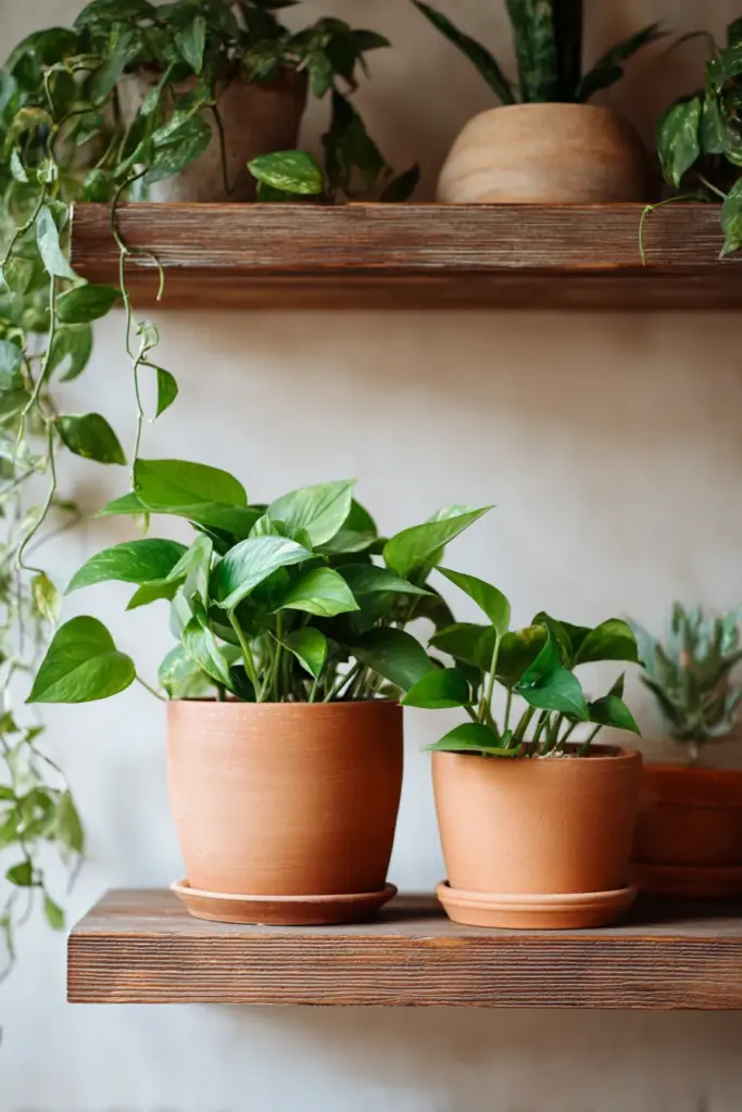 Indoor Plants in Terra Cotta Pots