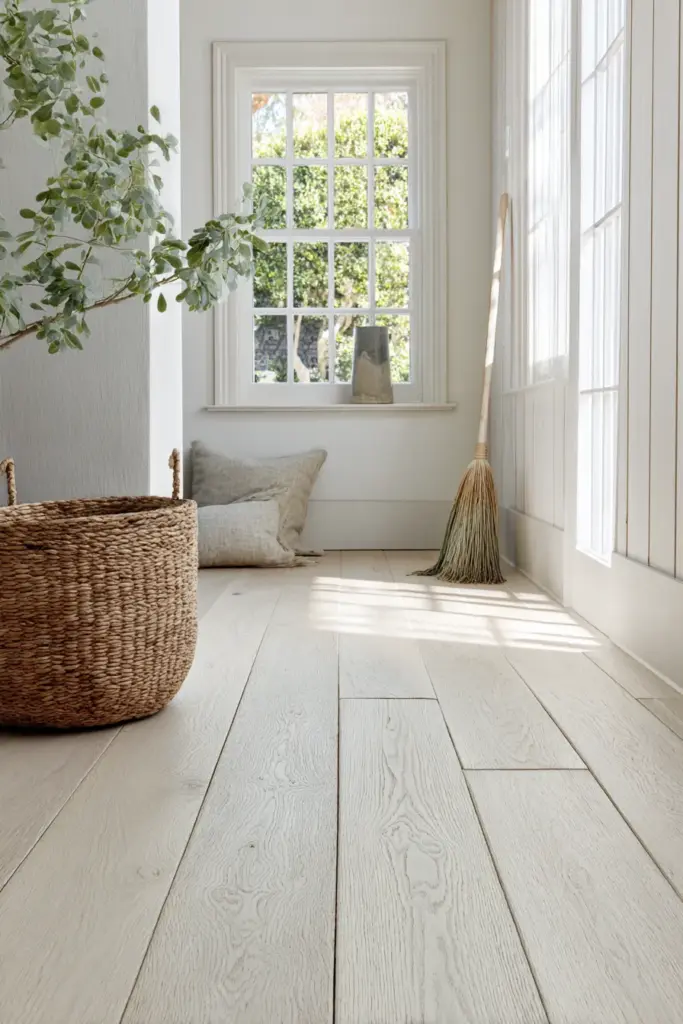 Japandi Floor Cleaning Routine – Styled Vignette