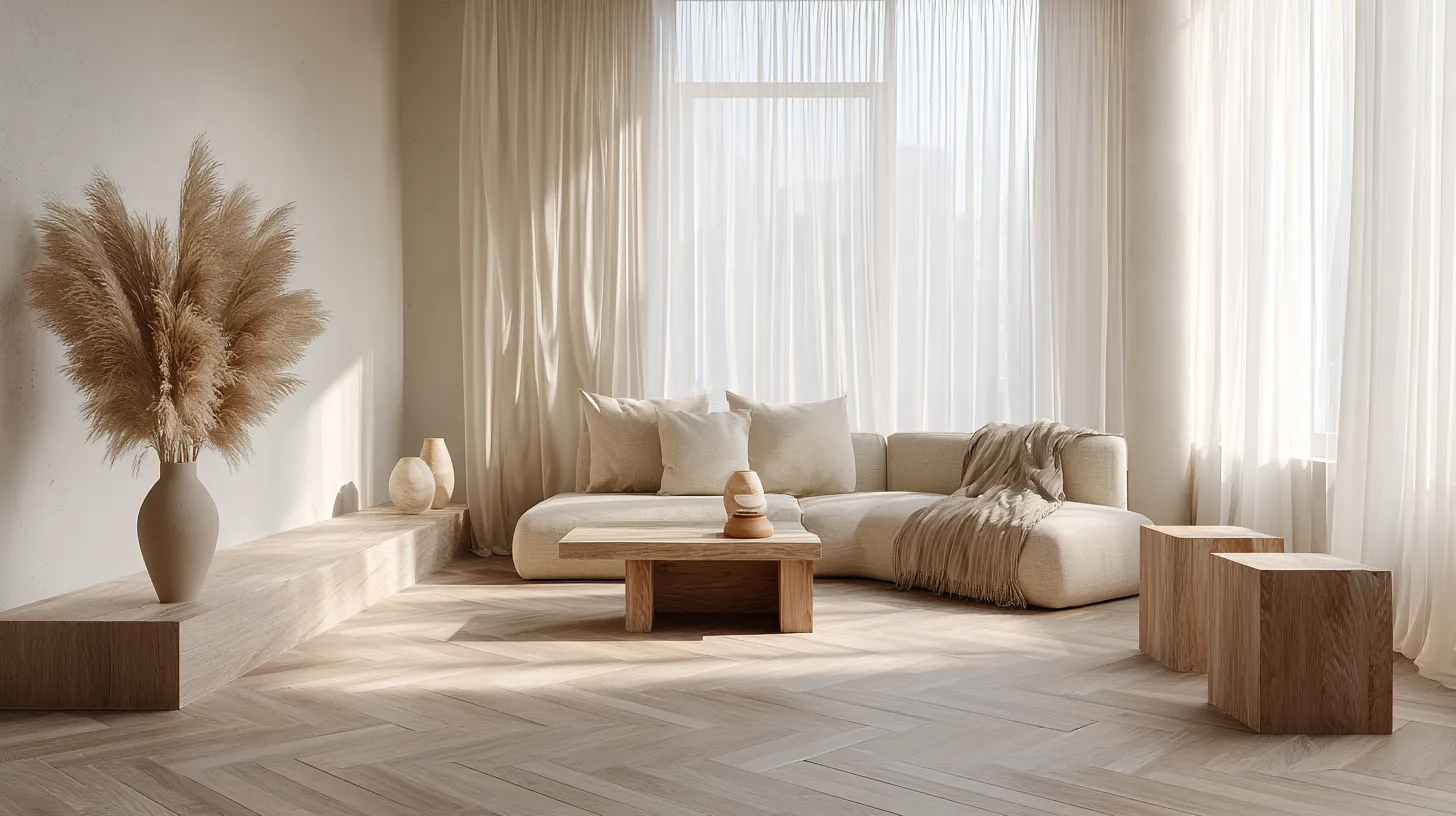 Japandi Living Room Floor Overview