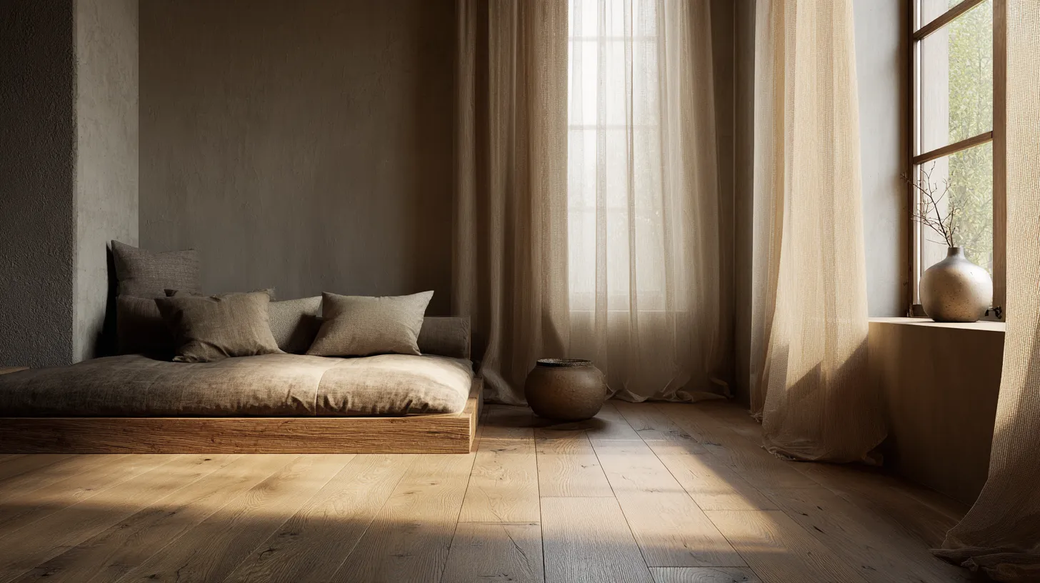 Japandi Living Room Floor