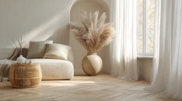 Japandi Living Room Flooring