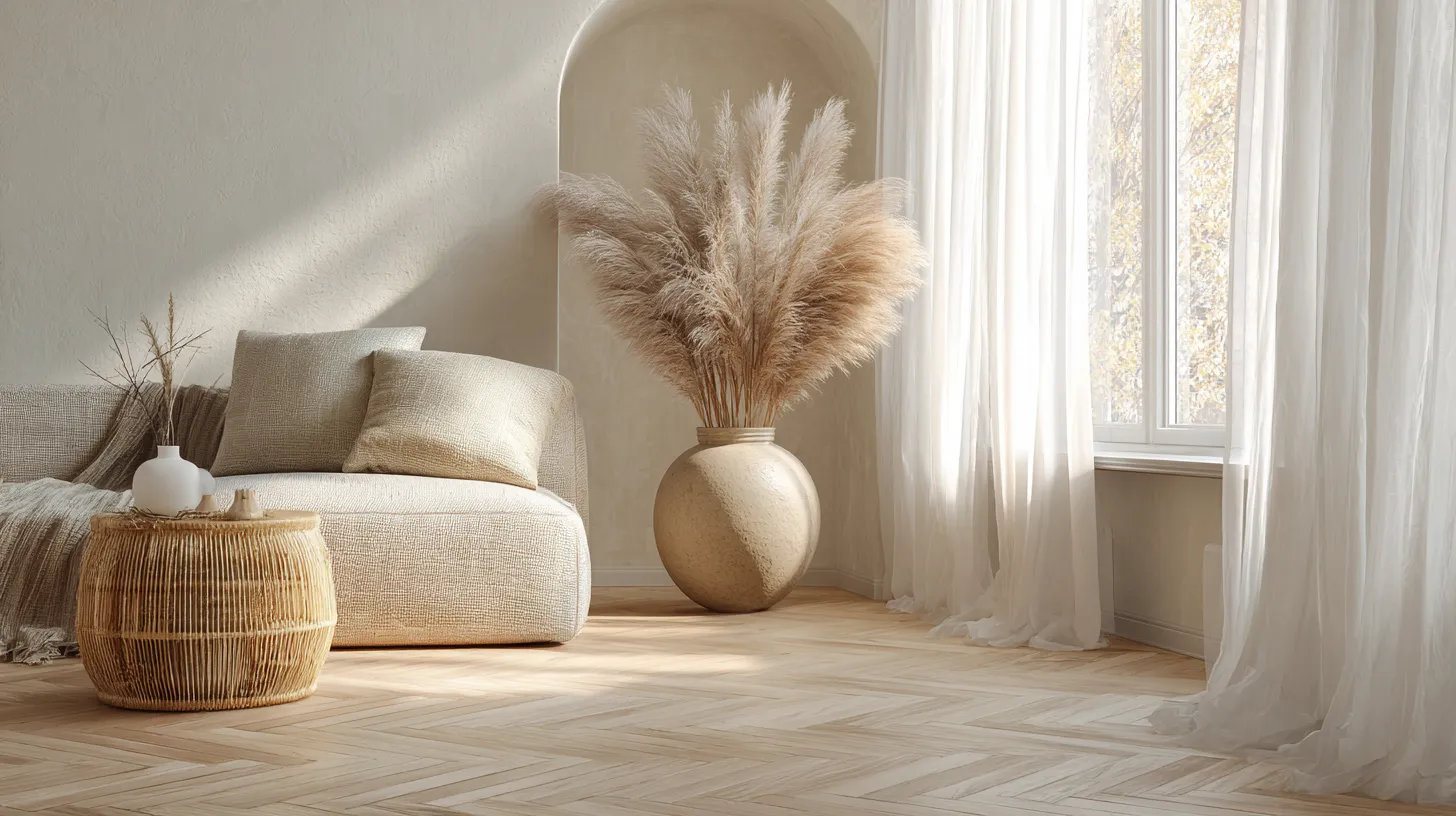 Japandi Living Room Flooring