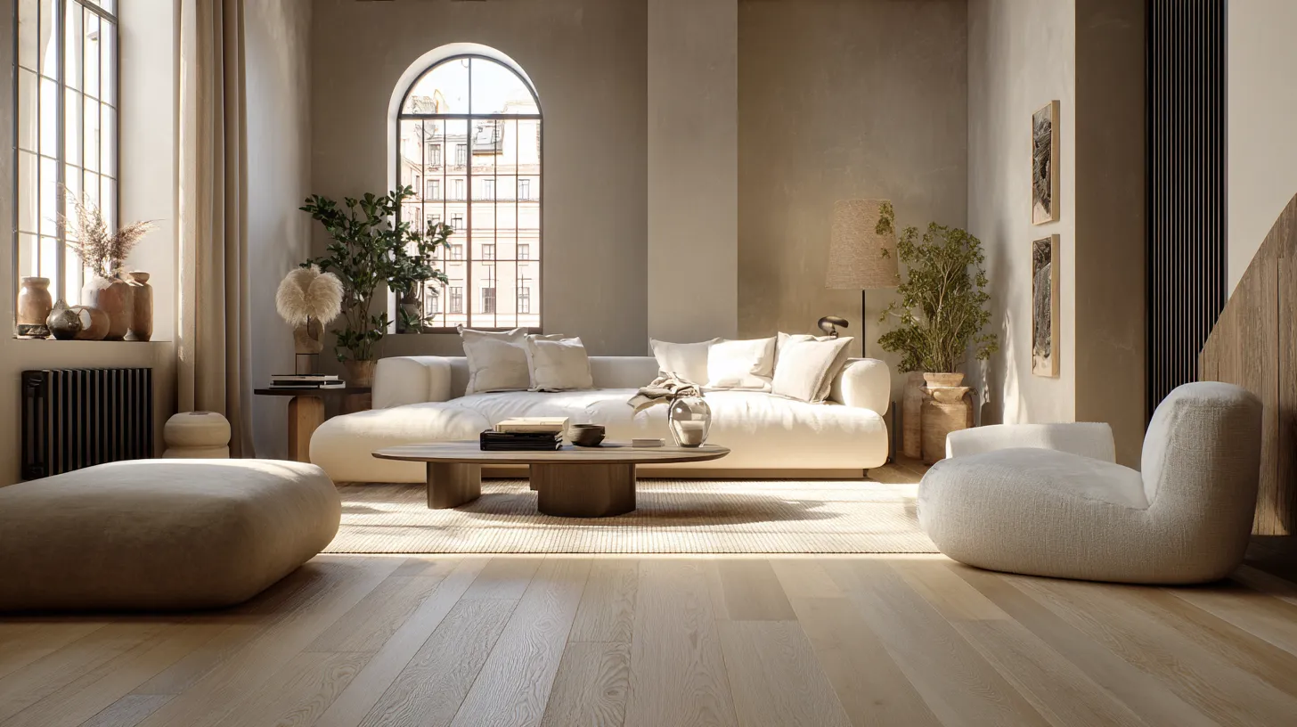 Japandi Living Room Flooring – Serene Foundation