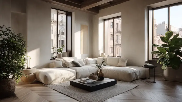 Japandi Living Room Light Wood Overview