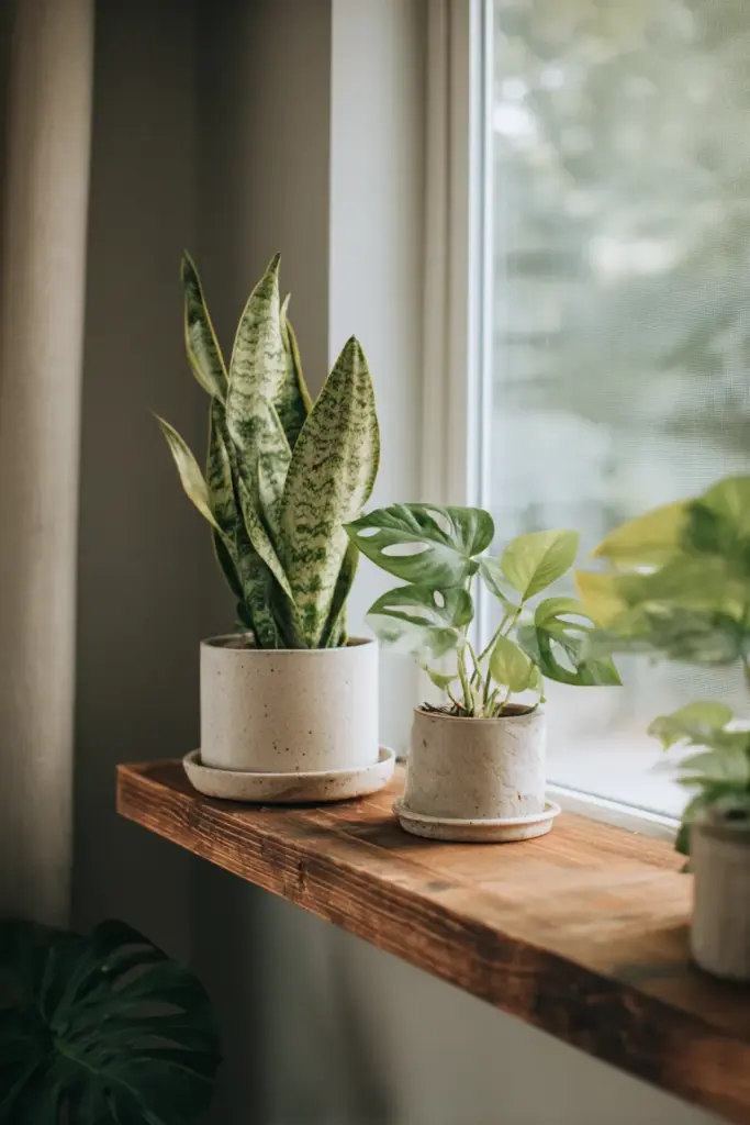 Japandi Plants in Neutral Planters