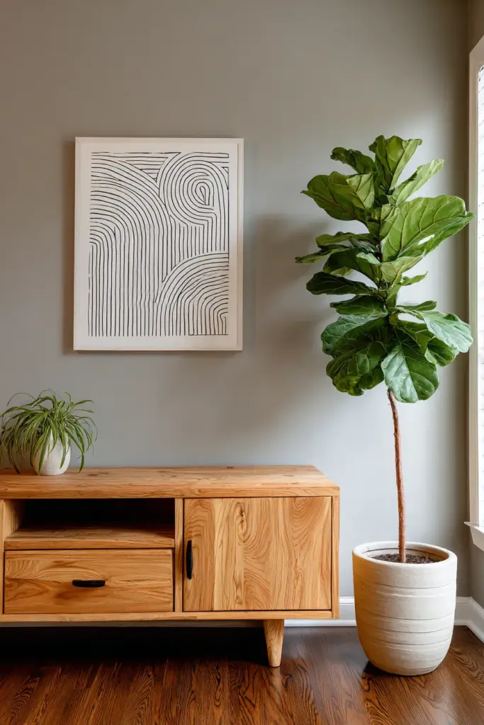Japandi TV Wall Styling