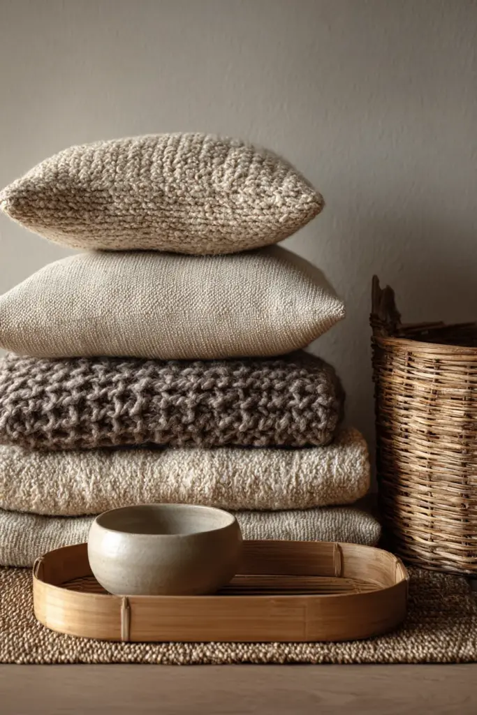 Layered Neutral Textiles and Materials