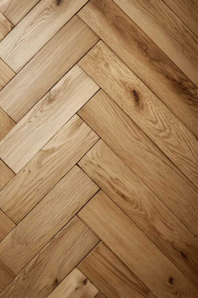 Light Oak Herringbone Detail