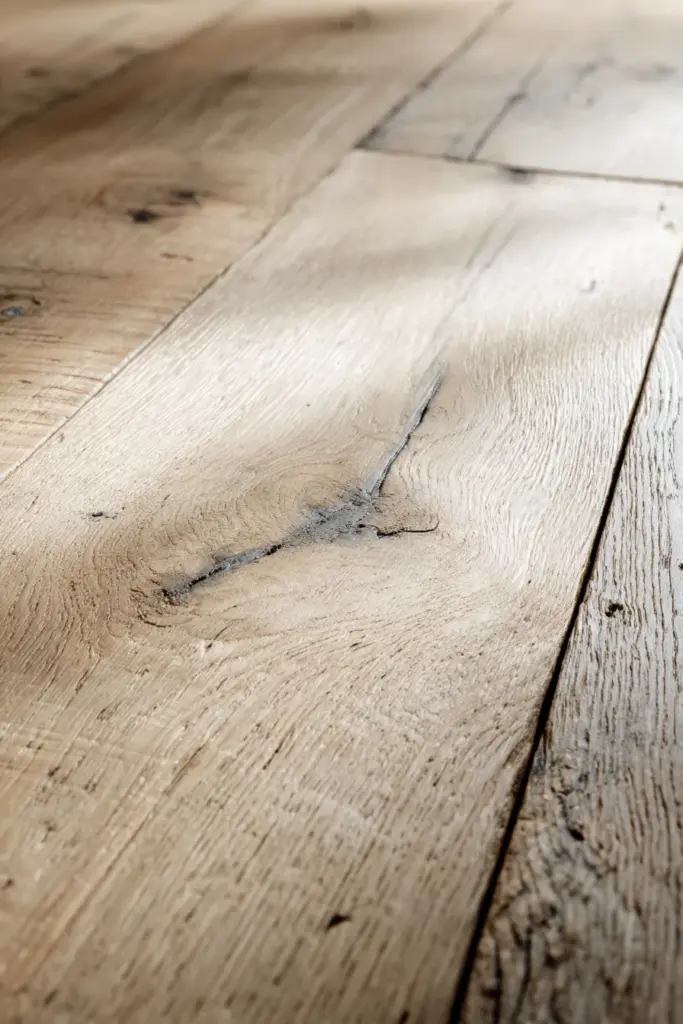 Light Oak and Ash Tone Flooring Close-up