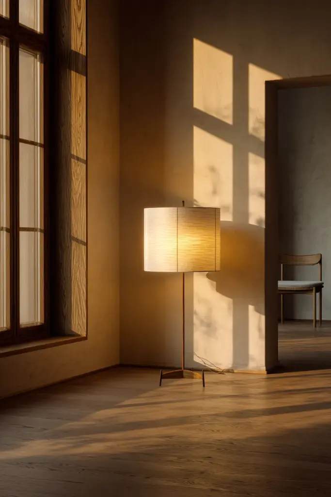 Low LED Lighting on Wood Floor