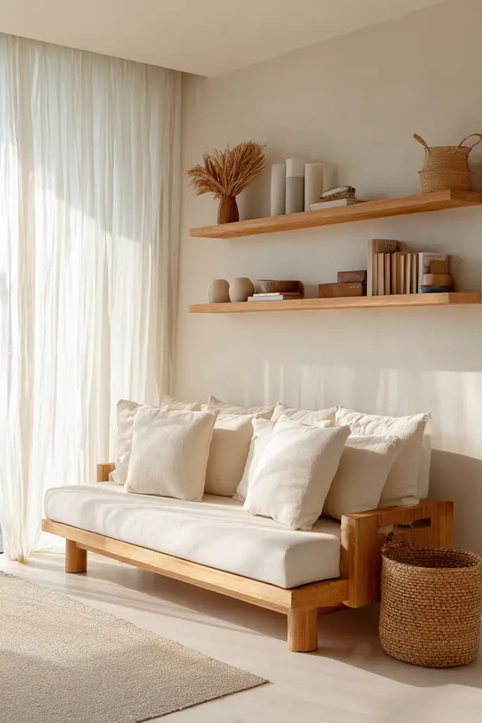Low-Profile Furniture in Japandi Space