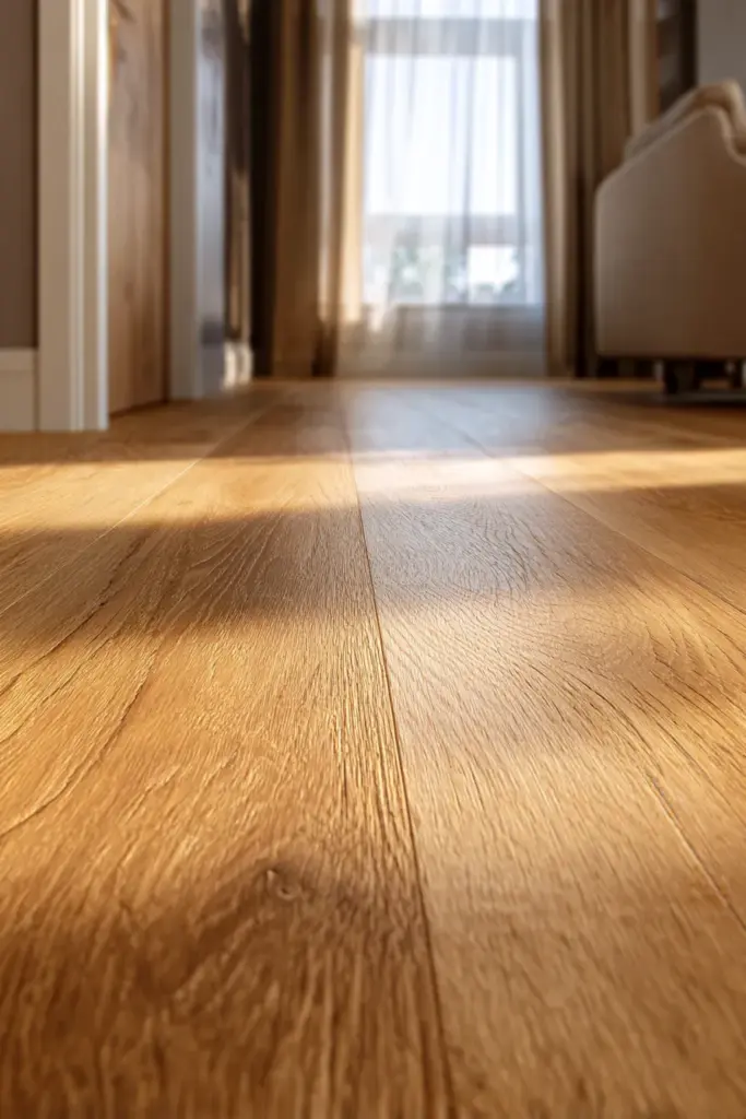 Matte Oak Wide Plank Detail Close-Up
