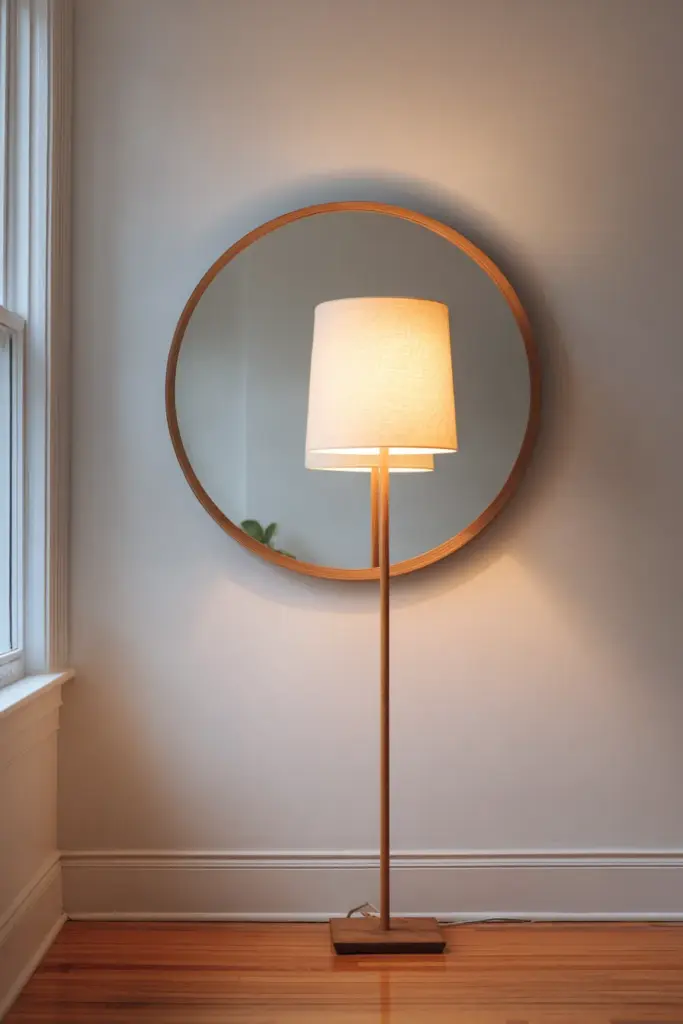 Mirror Reflecting Floor Lamp
