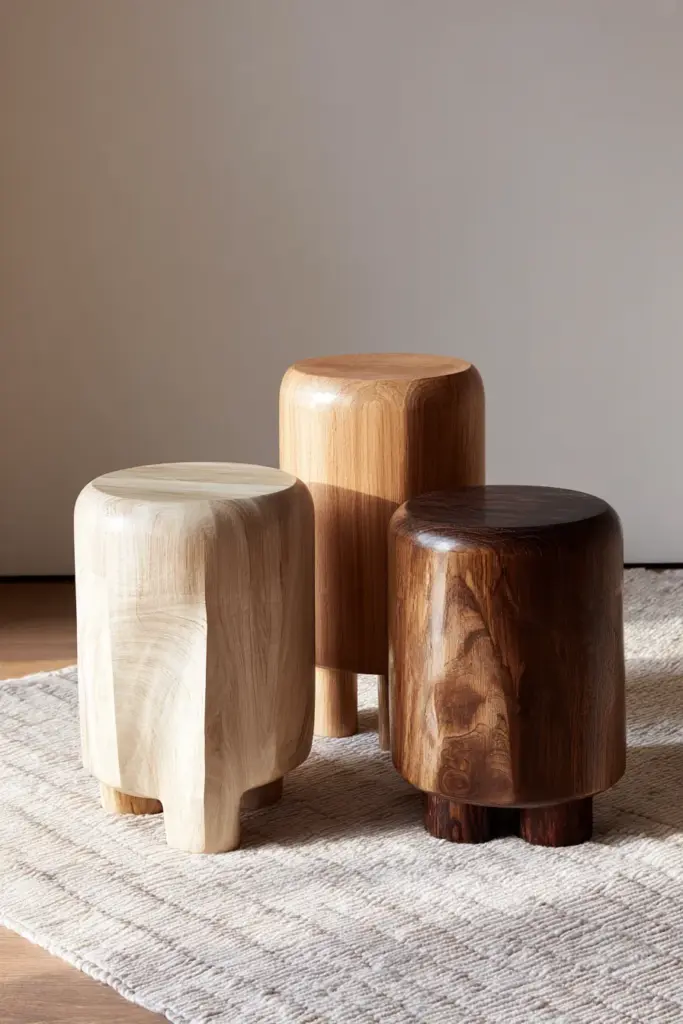 Multifunctional Wooden Stools