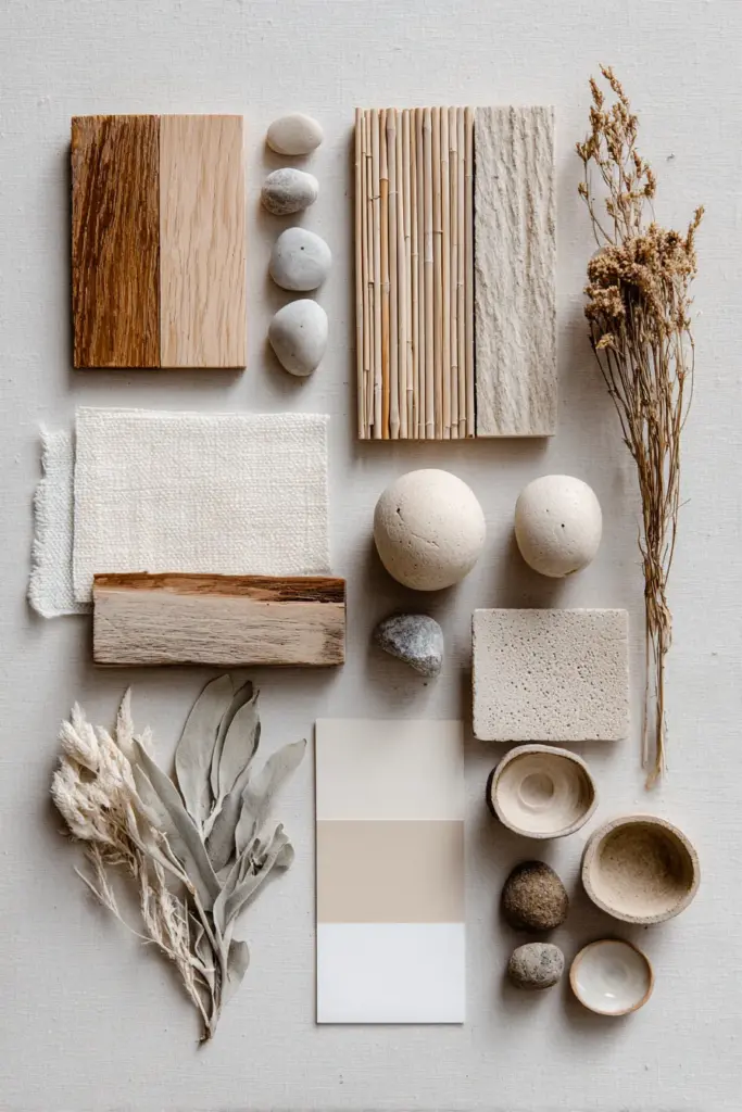 Natural Materials Mood Board