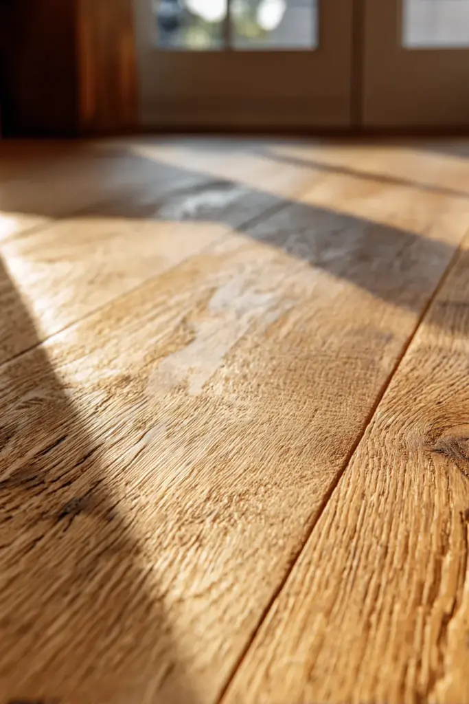 Natural Wood Flooring Close-Up
