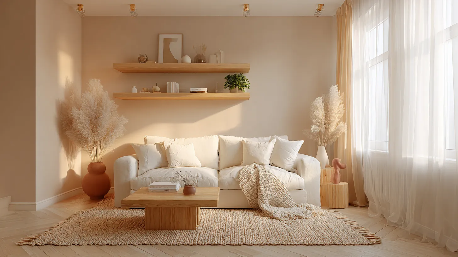 Perfectly Balanced Small Japandi Living Room