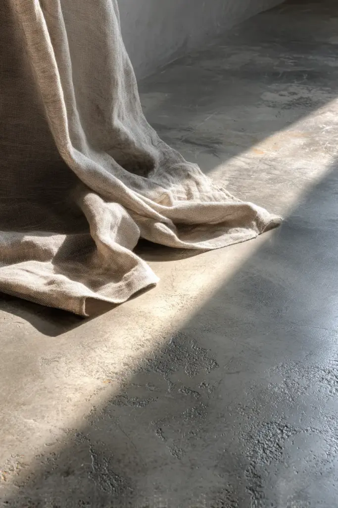 Polished Concrete Floor with Wabi-Sabi Character