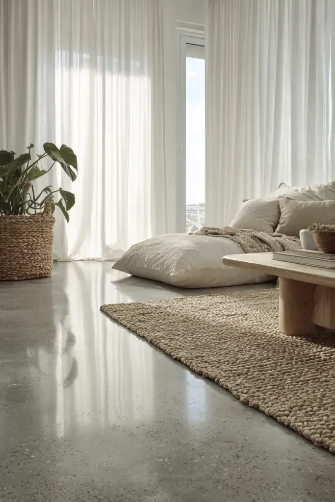 Polished Concrete Minimalist Japandi