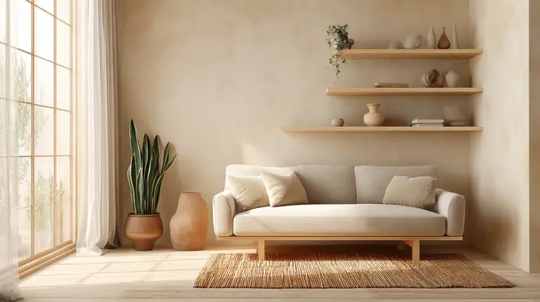 Serene Japandi Living Room Transformation