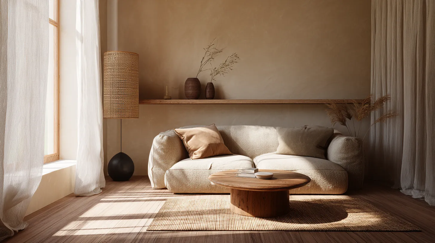 Serene Small Japandi Living Room