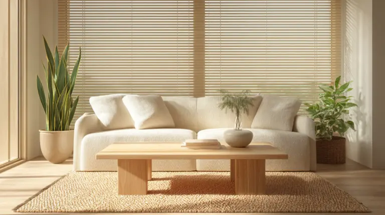 Serene Small Japandi Living Room