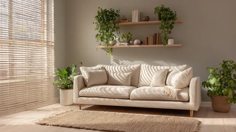 Serene Small Japandi Living Room