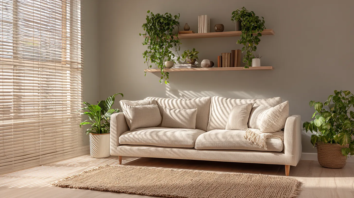 Serene Small Japandi Living Room