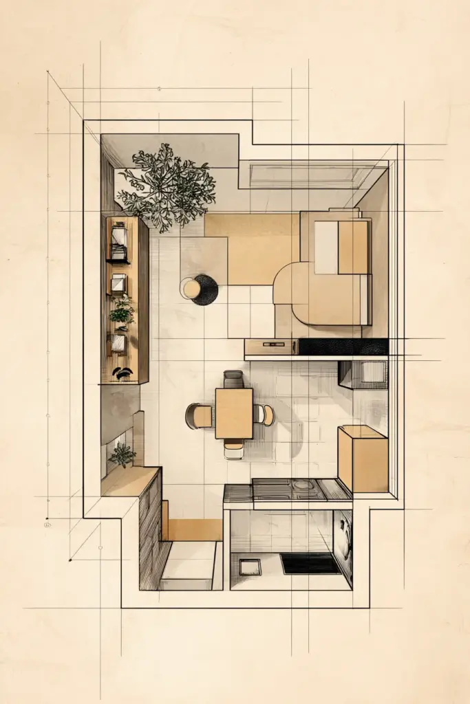 Small Living Room Floor Plan Layout