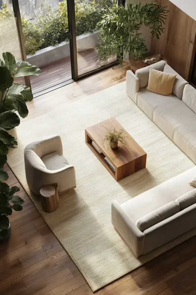 Small Living Room Rug Placement Diagram