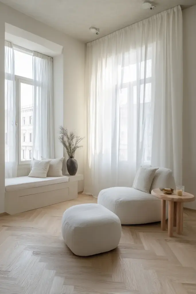Small Space Japandi Floor Zoning
