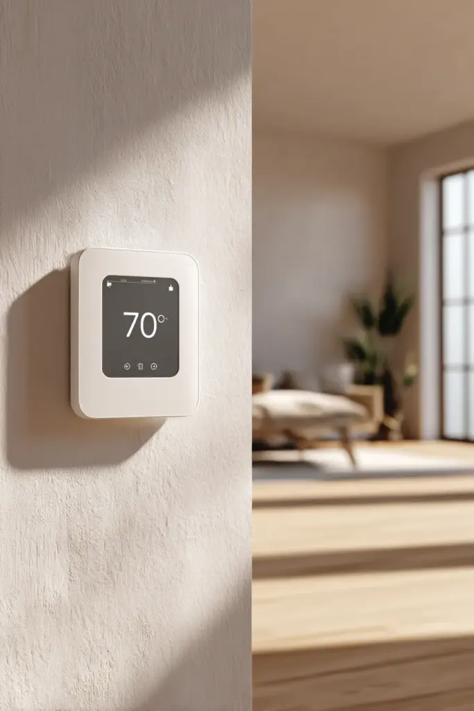 Smart UFH Thermostat Japandi Interior