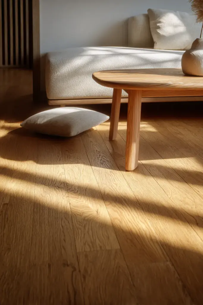 Solid Hardwood Oak Floor Detail