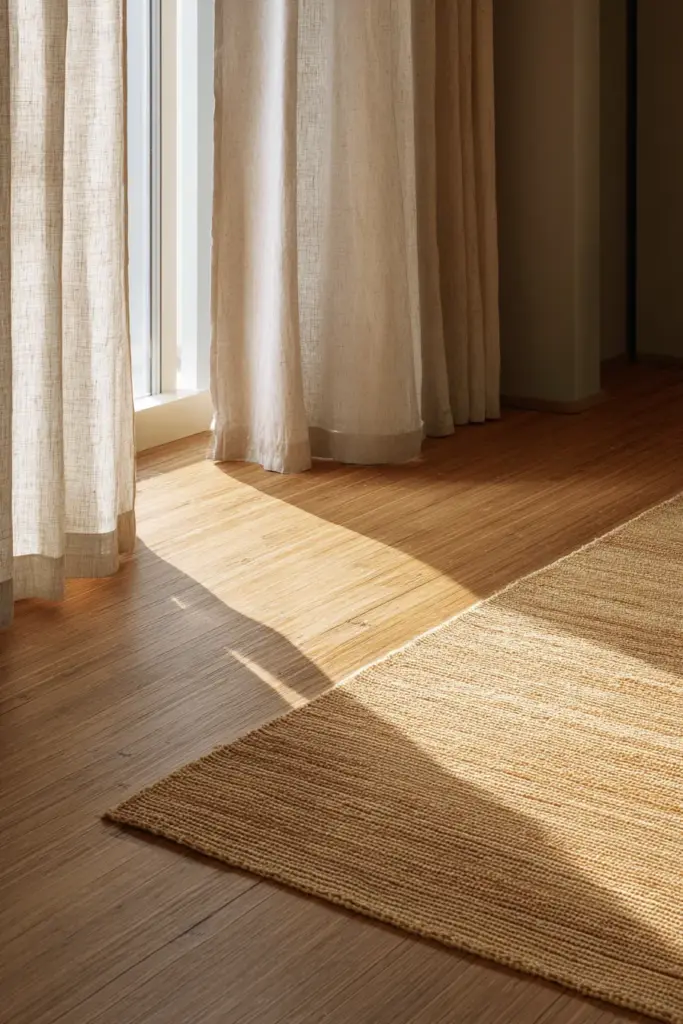 Strand-Woven Bamboo Floor — Natural Light