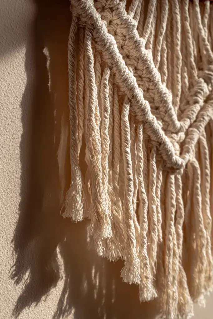 Woven Wall Hanging Texture Detail