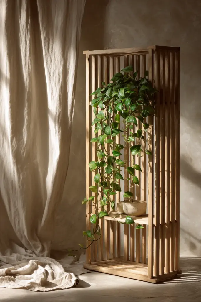 Biophilic Divider with Plants