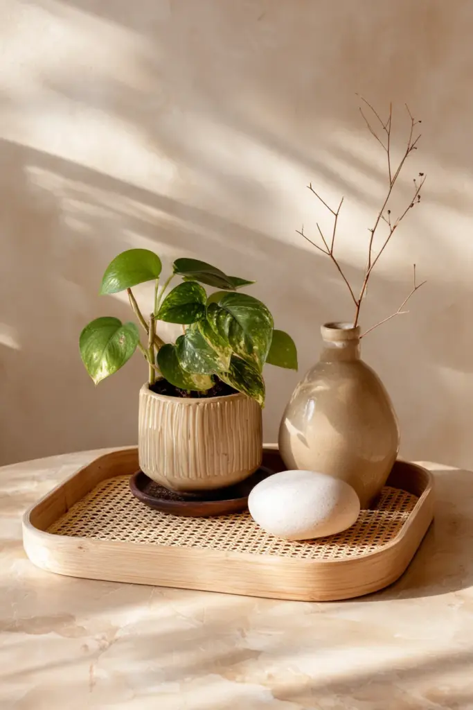 Biophilic Japandi Table Styling