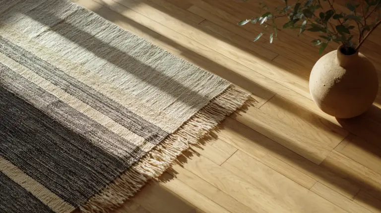Handwoven DIY Japandi rug