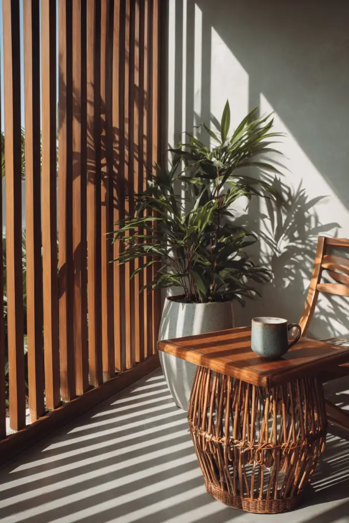 Hot-Climate Japandi Balcony Window