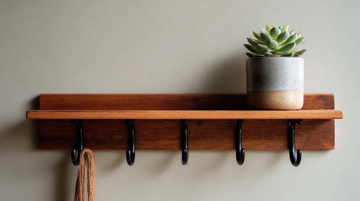 Japandi Entryway Coat Rack