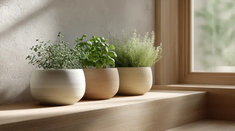 Japandi Indoor Herb Garden