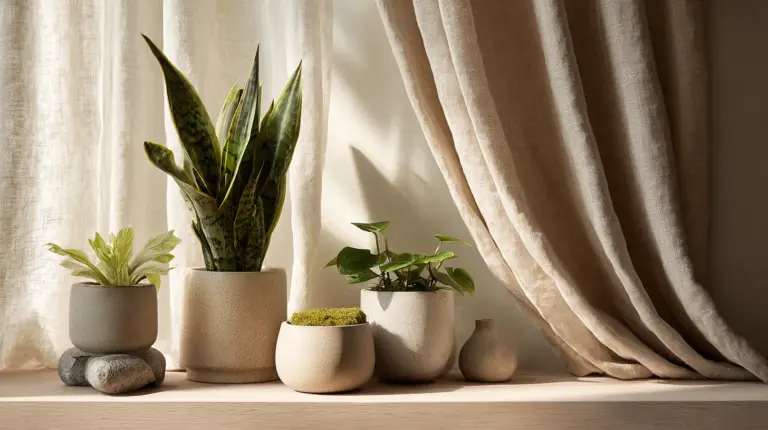 Japandi Indoor Plant Shelf