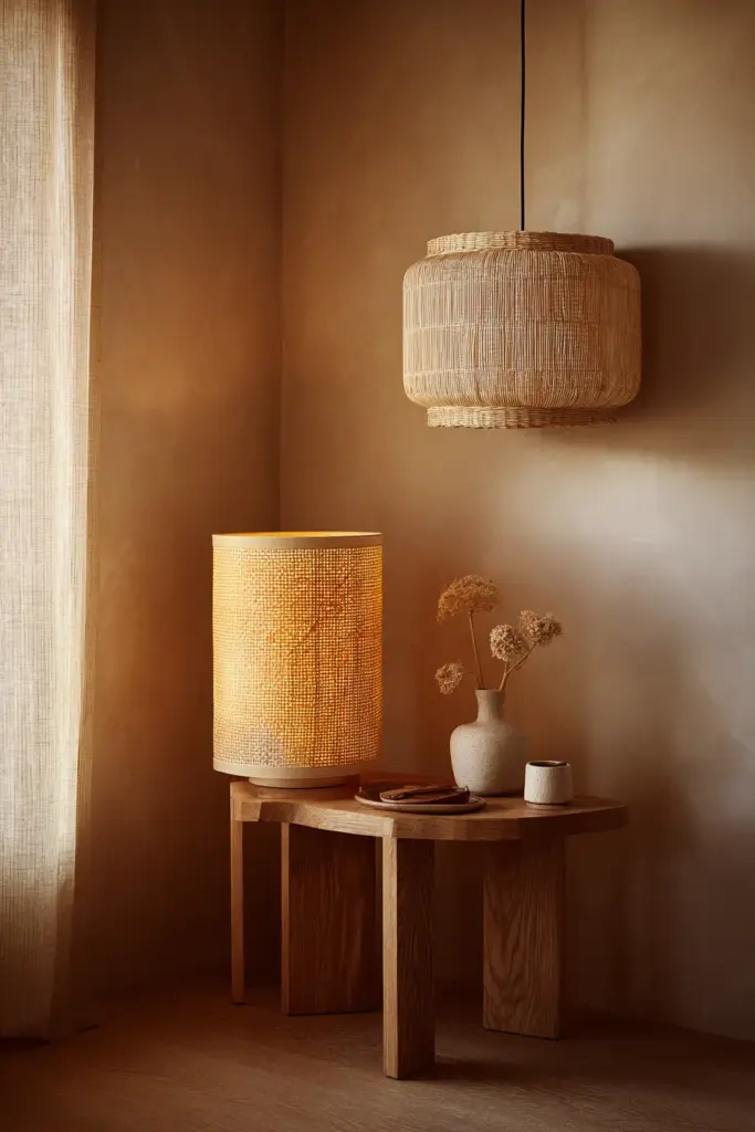 Japandi Lighting Vignette