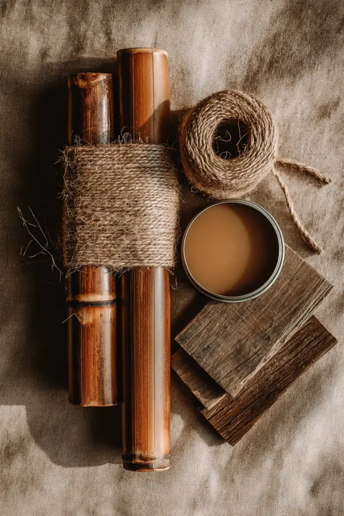 Japandi Materials Flatlay